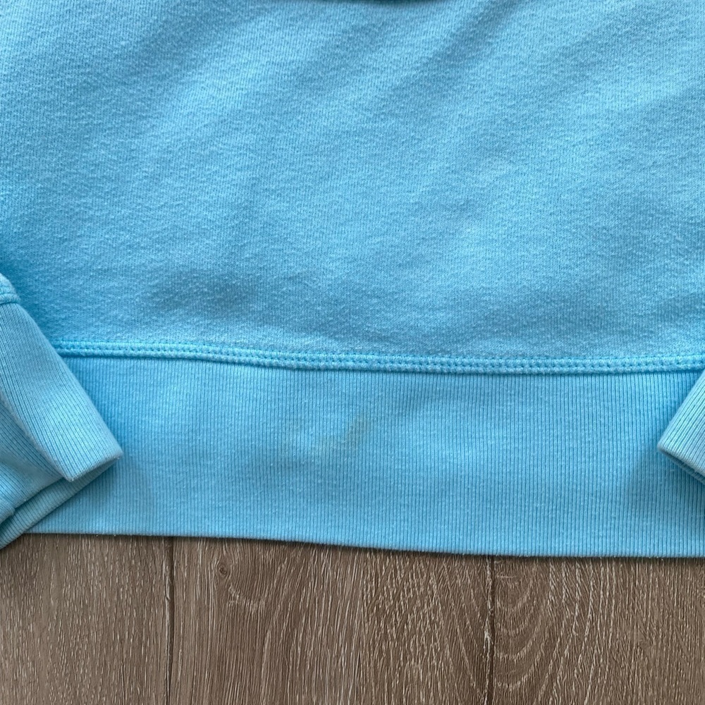 Vintage Y2K 00βs 08β PINK Victoria's Secret Light Blue Peace Sign Zip Up Hoodie - Picture 10 of 16